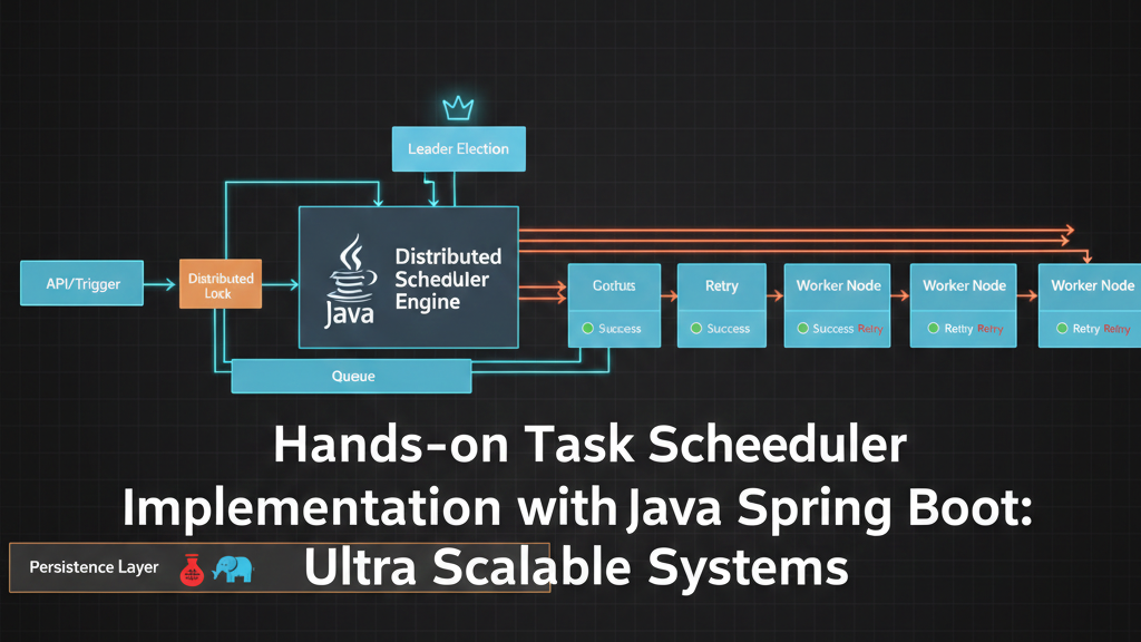 Educational content image for Hands-on Task Scheduler Implementation with Java Spring Boot: Ultra Scalable Systems