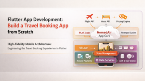 Educational content image for Flutter App Development: Build a Travel Booking App from Scratch