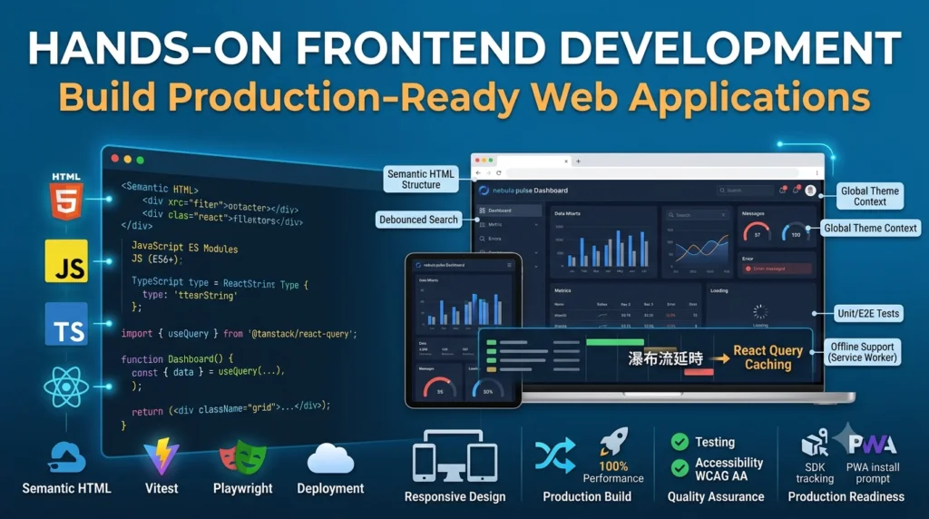 Educational content image for Hands-On Frontend Development: Build Production-Ready Web Applications