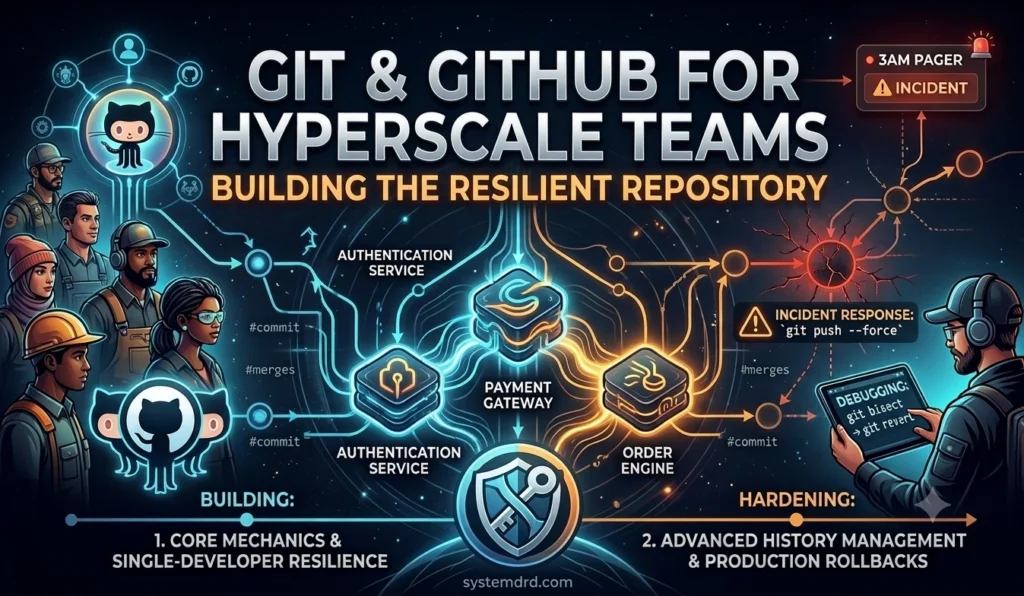 Educational content image for The Resilient Repository: Git & GitHub for Hyperscale Teams